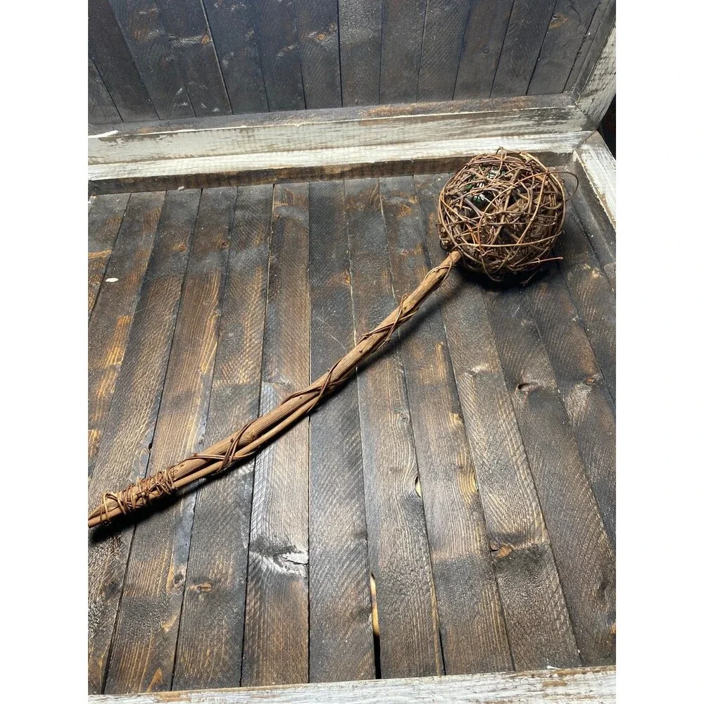 Garden Isle Decorative Twig Sphere Wand Natural Rustic Home Decor